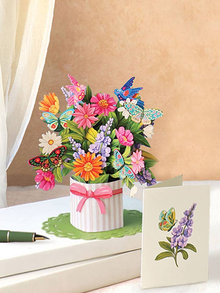 Mini Enchanted Garden (10 Pop-up Greeting Cards) for wholesale by FreshCut Paper LLC