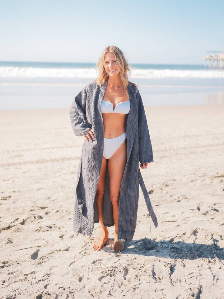 Basic Layers - Wholesale Robe - Women's - WAFFLE TURKISH COTTON BATHROBE4