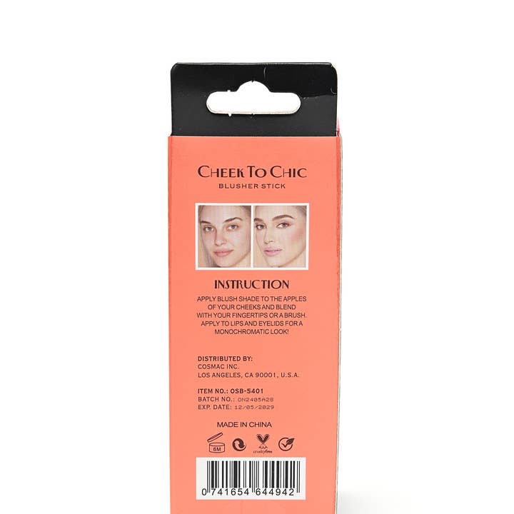 OZ Lab Beauty – Blush por atacado – Cheek to Chic - Stick de Blush Matte Suave6