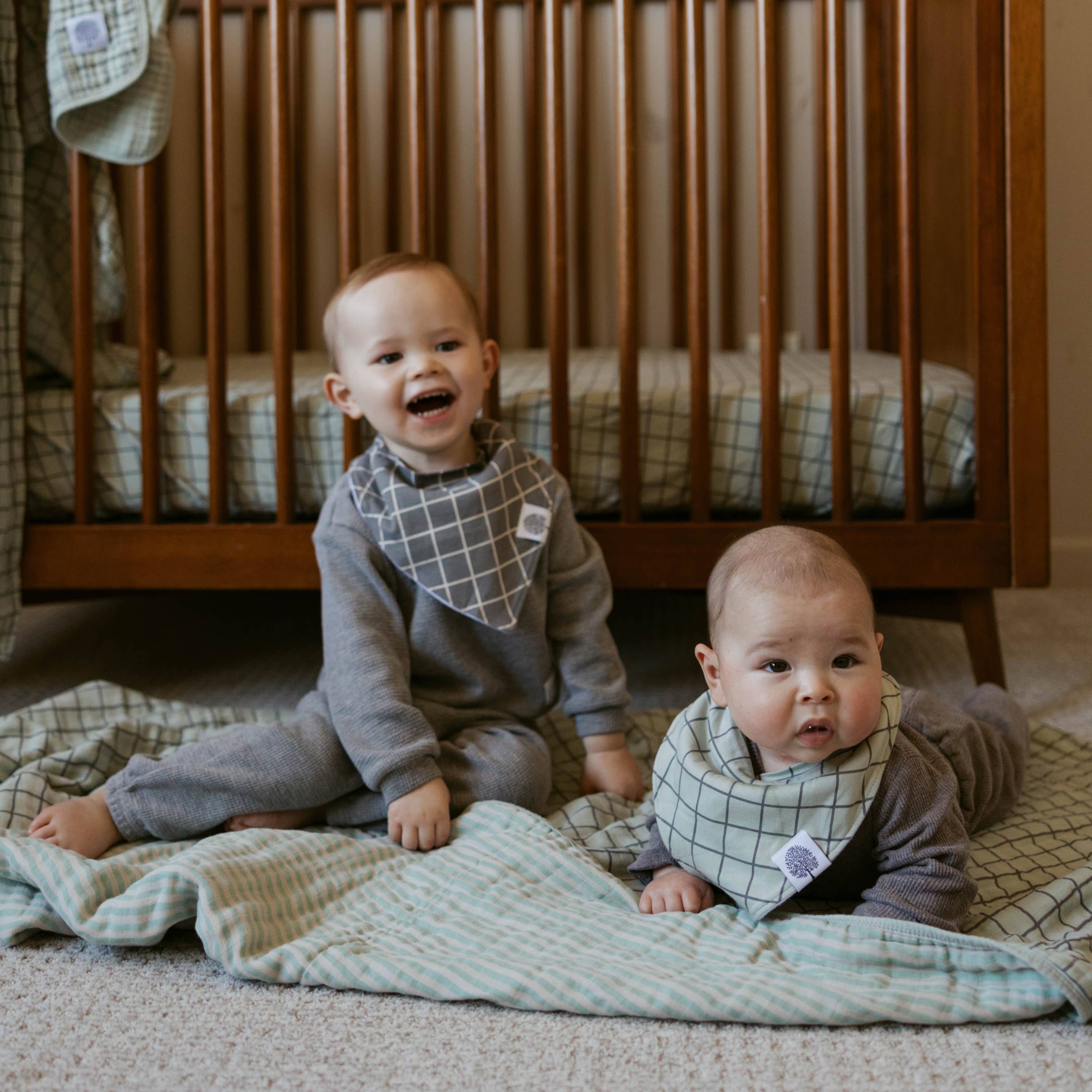 Parker Baby Co. - Wholesale Bandana Bib - Clay Bandana Bib Set (8 pack)7