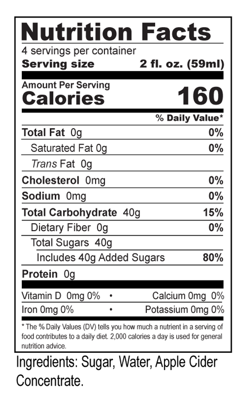 Cooper's Mill - Wholesale Flavored Syrup - Apple Syrup - 8 fl. oz.1