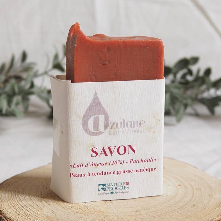 Patchouli Ezelmelkzeep 100g voor wholesale door Azalane