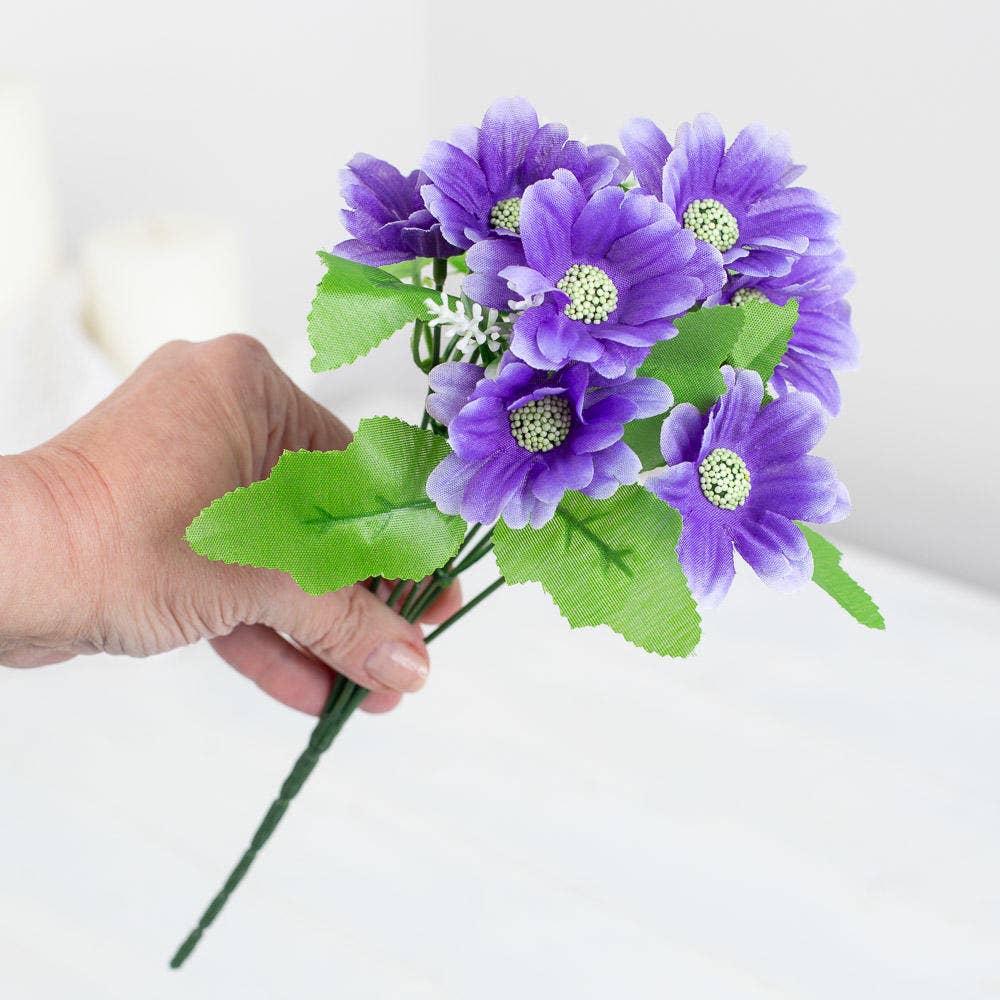 Factory Direct Craft - Wholesale Artificial Plant - Petiite Spring Cosmo Daisy Bush-Select Color4