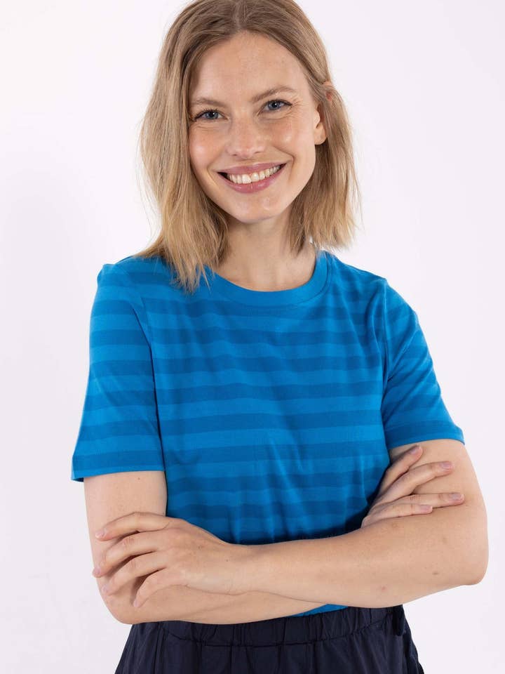 Danebasic My Tee Warm Blue/Faded Blue for engroshandel hos Danefae København