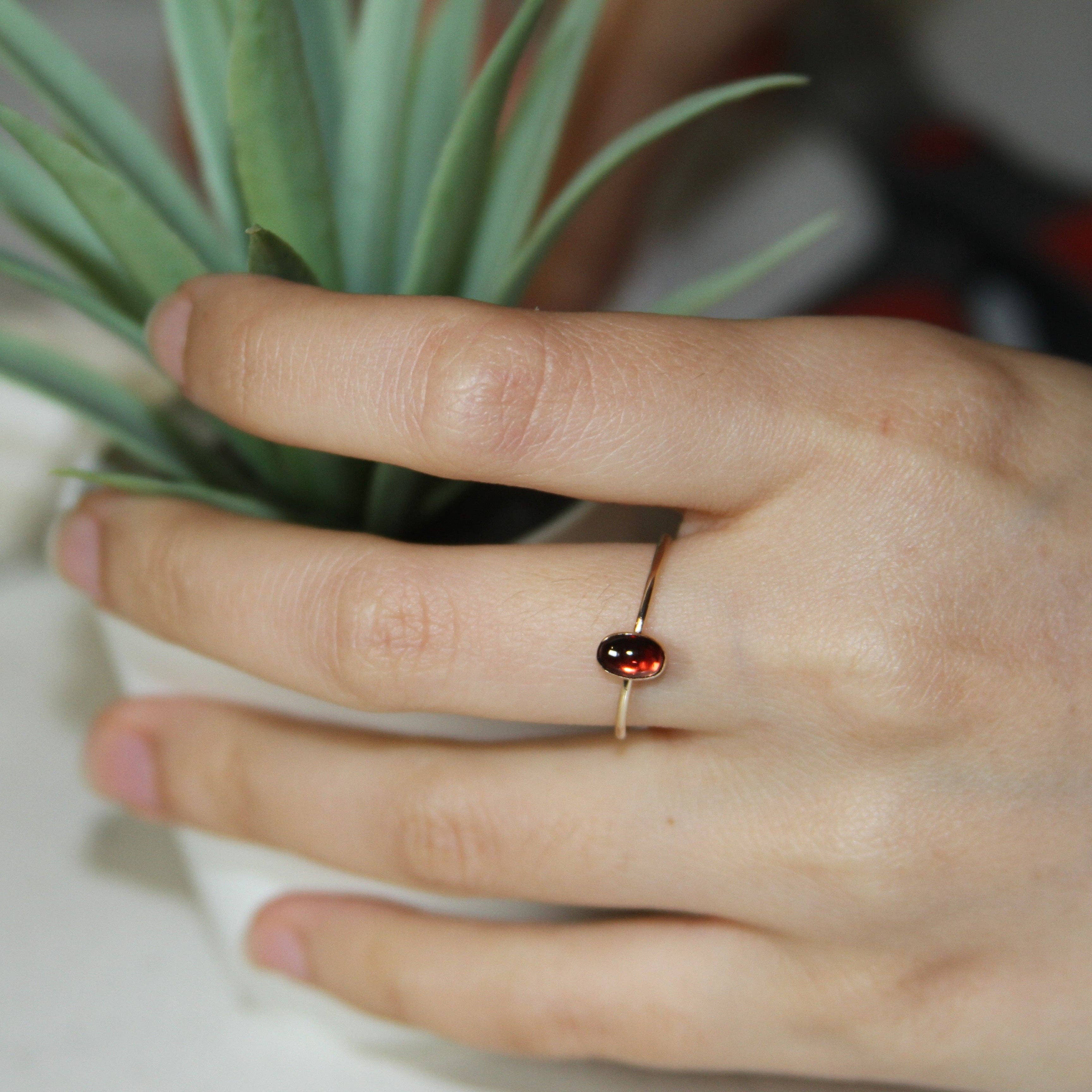 Mabel Chong - Wholesale Single Stone/Solitaire Ring - Solo Petite Garnet Or Amethyst Ring3
