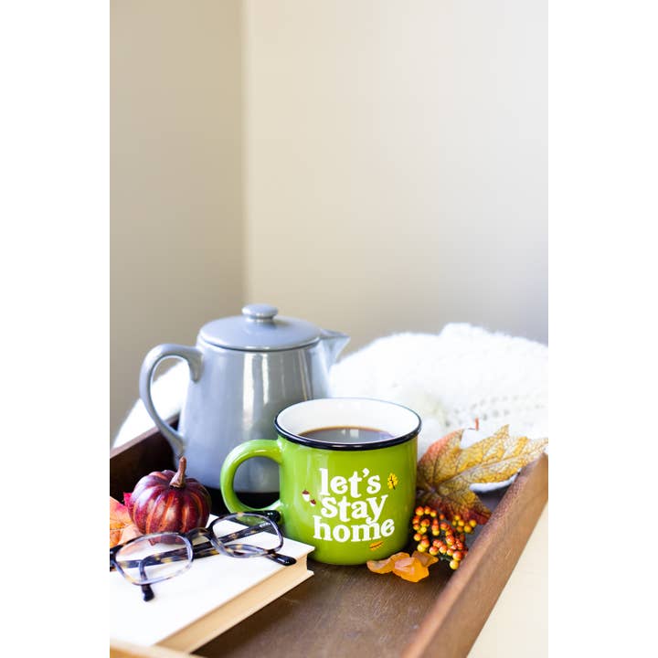 Pearhead - Wholesale Coffee Mug - Let's Stay Home Festive Fall Camper Mug3