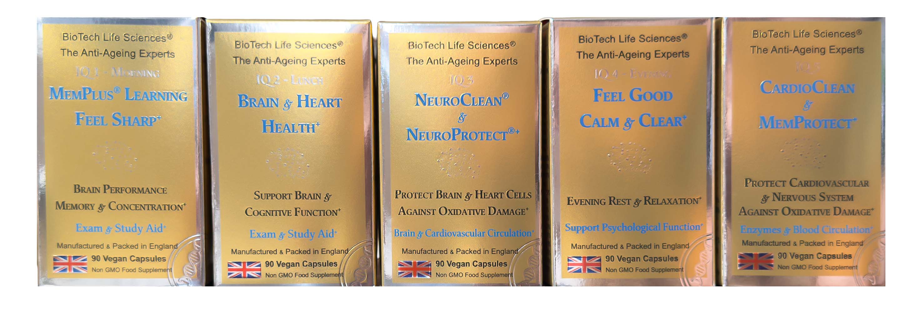 BioTech Life Sciences – Großhandel Nahrungsergänzungsmittel/Vitamin zum Einnehmen – IQ4 FÜHL DICH GUT - Stress reduzieren, Schlaf & Entspannung fördern2