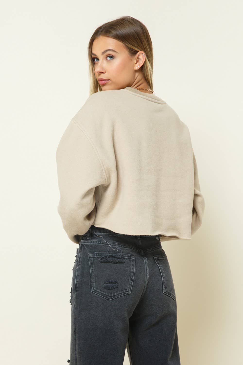 STYLE RACK - Vente Sweat-shirt – femme - HAUT EN MOLLETON FRENCH TERRY - Ajout polyvalent à la garde-robe6