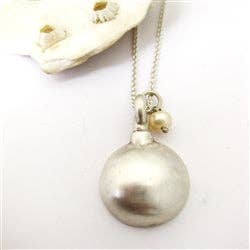 Luxe Design Jewellery - Wholesale Individual Charm/Pendant - Circle Urn Pendant for Cremation Ashes Sterling Silver6