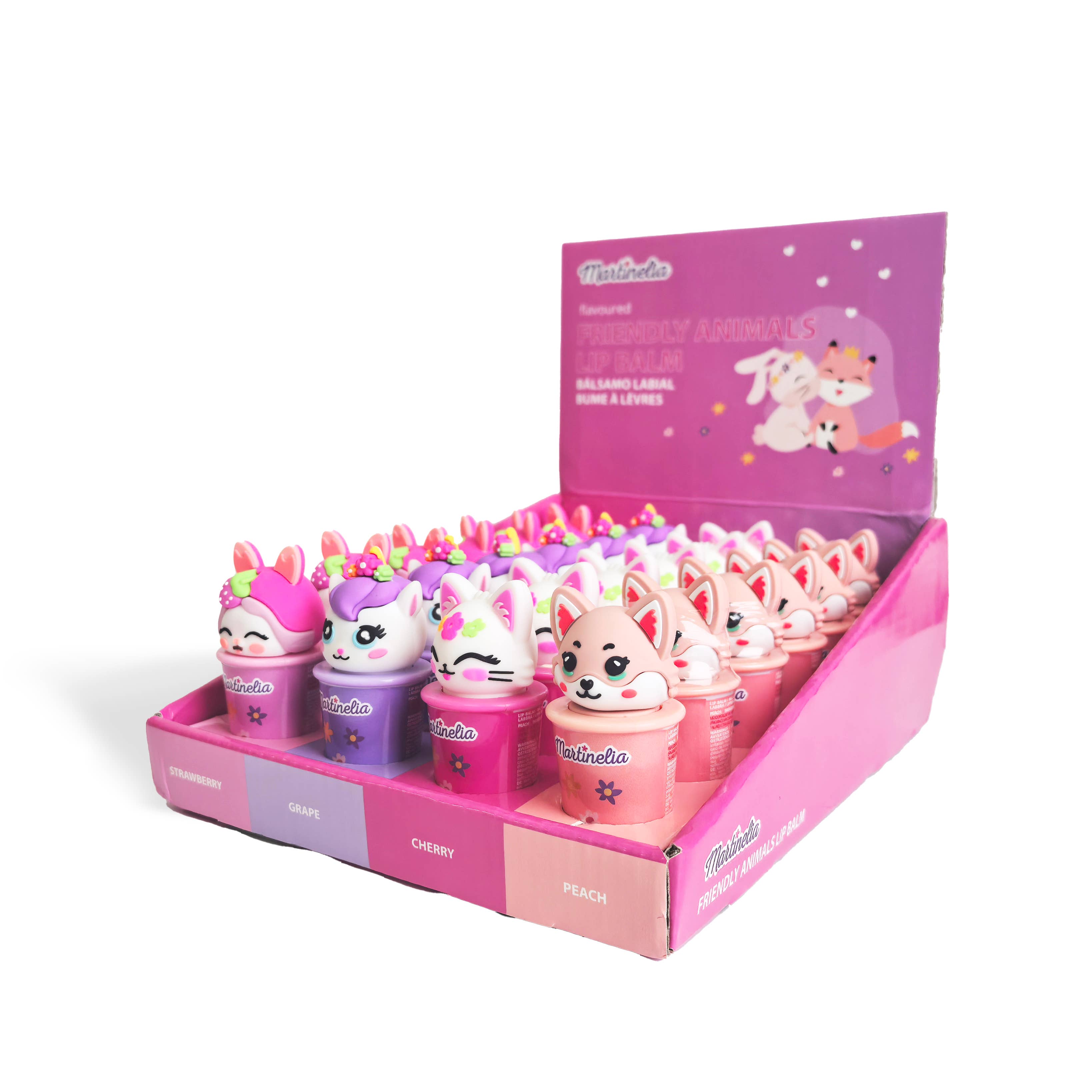 Kontiki - Wholesale Lip Balm - Lip Balm - Friendly Animals - MARTINELIA1