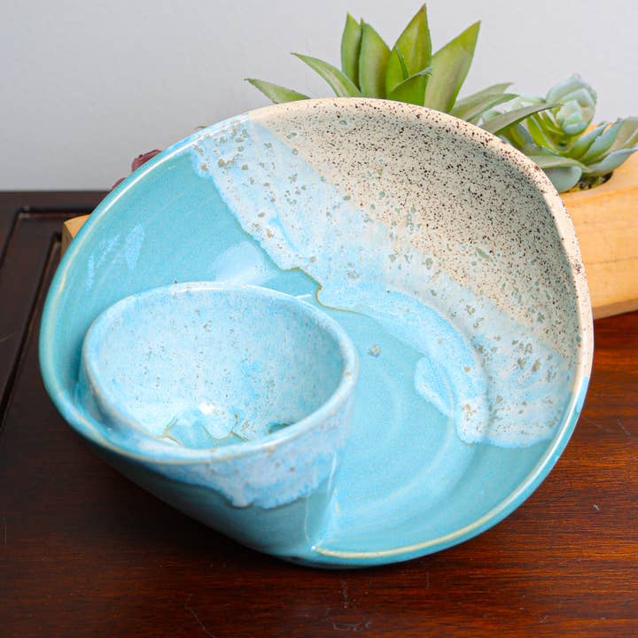 Sawdust and Clay - Wholesale Decorative Plate/Dish/Bowl - Coastal Swirly Bowls