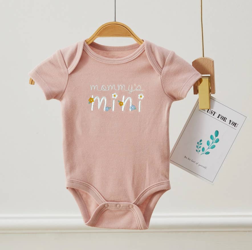 Lollipop Dreams - Vendita all'ingrosso Tutina (senza piedini) - Neonati - Confezione da 3 body per neonati con motivo ricamato a fiori mini.1