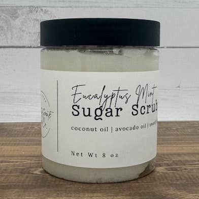 Eucalyptus Mint Sugar Scrub for wholesale by Country Scents Soap Co.
