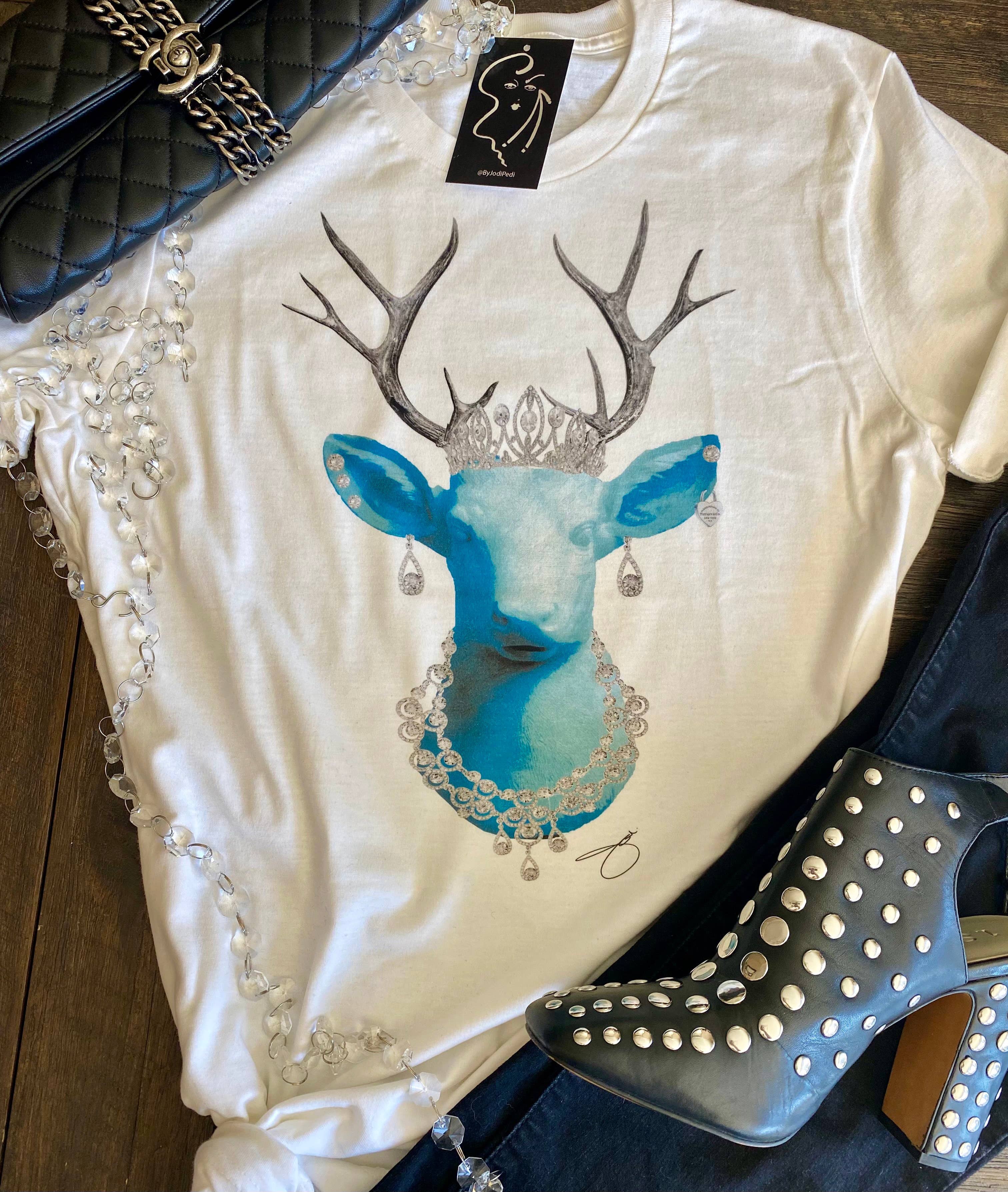 By Jodi LLC - Vente T-shirt sérigraphié – femme - T Deer