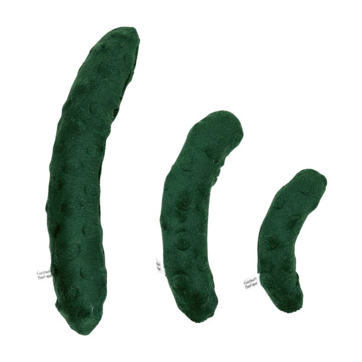 Pickle Dark Green -Catnip Toy for wholesale by Fuzzbutt Boutique LLC