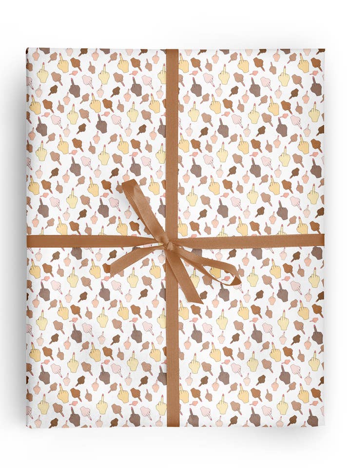 Papier d'emballage pour doigt d'honneur pour la vente par Tiramisu Paperie