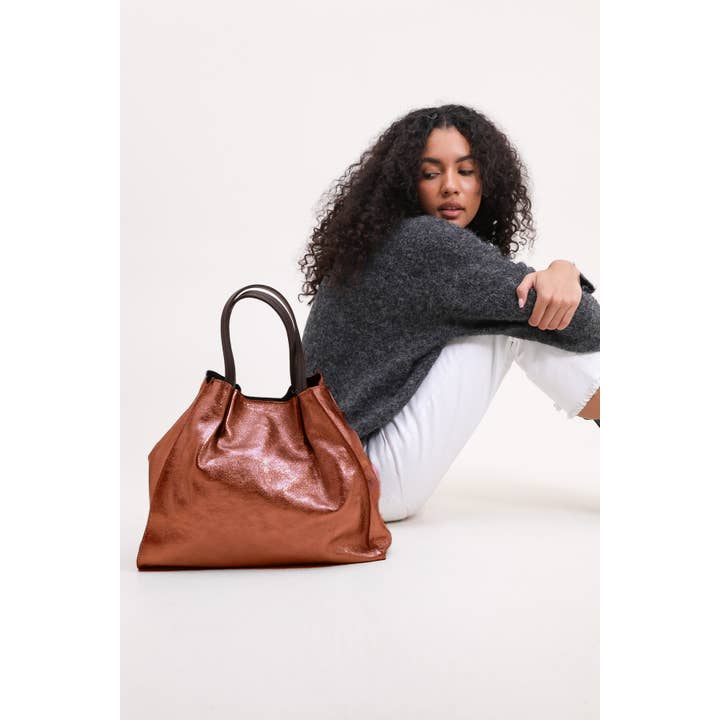 Cherry Paris - Wholesale Top Handle Bag - Women's - ETHEL METAL Bag- 3965B9