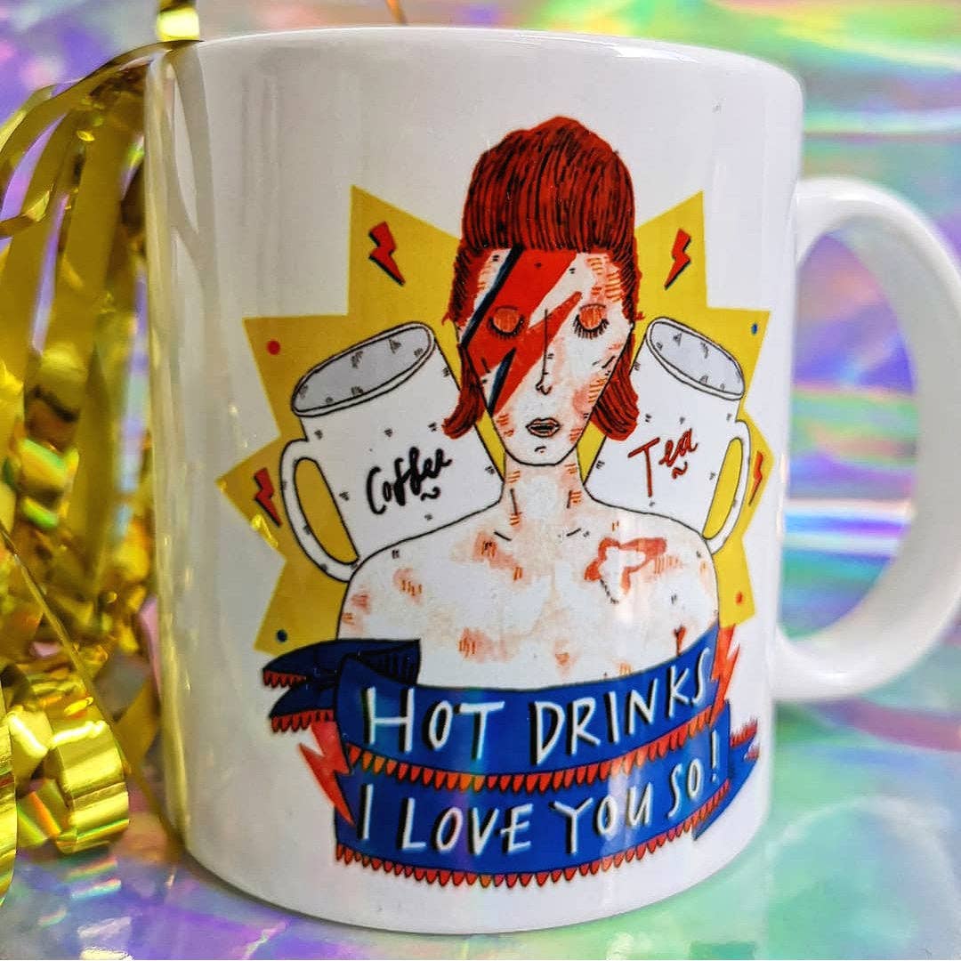 Claire Barclay Draws – wholesale Coffee mug – HOT DRINKS I Love You So! Mug1