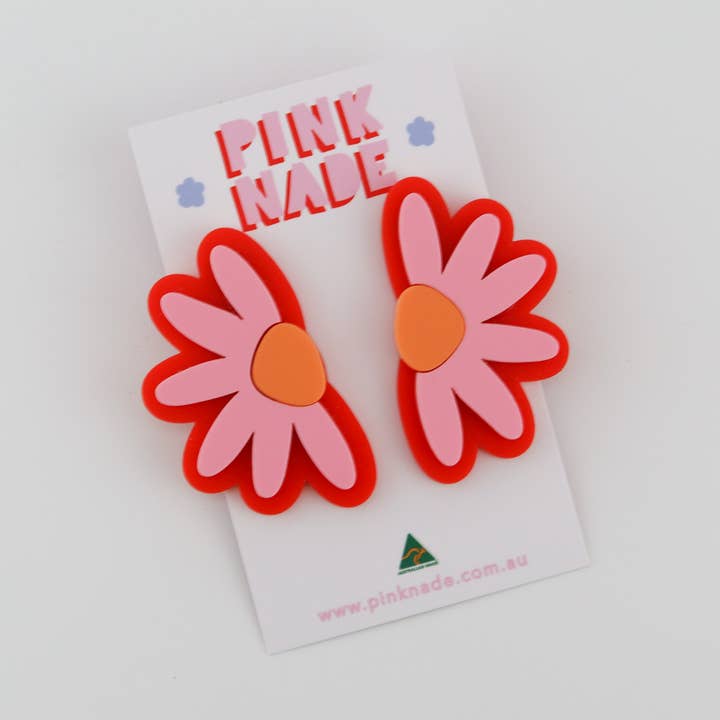 'Ella' Red / Pink / Orange Dangle for wholesale by Pink Nade