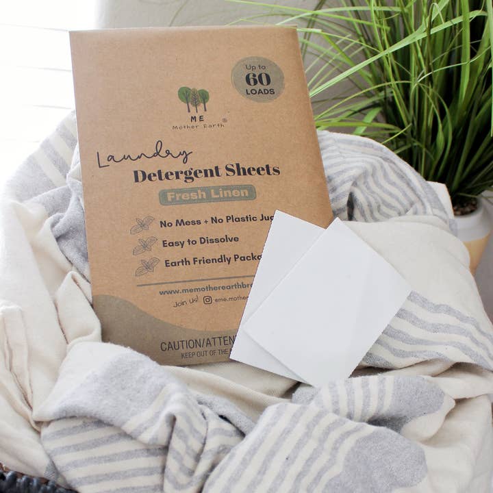 Me Mother Earth - Wholesale Laundry Detergent Powder/Pods - Laundry Detergent Sheets: 60 Loads
