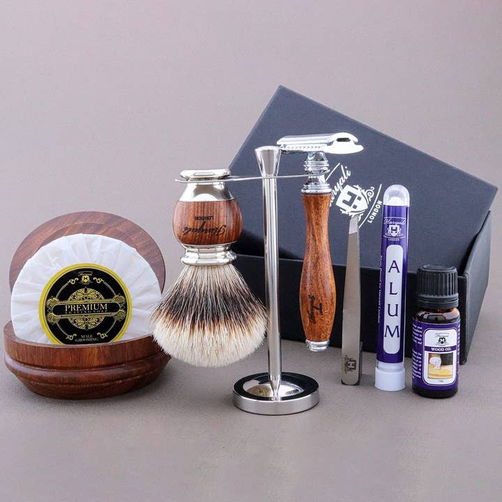 Haryali London – wholesale Shaving set/kit – Men's – Haryali's Wooden Range Shaving Kit