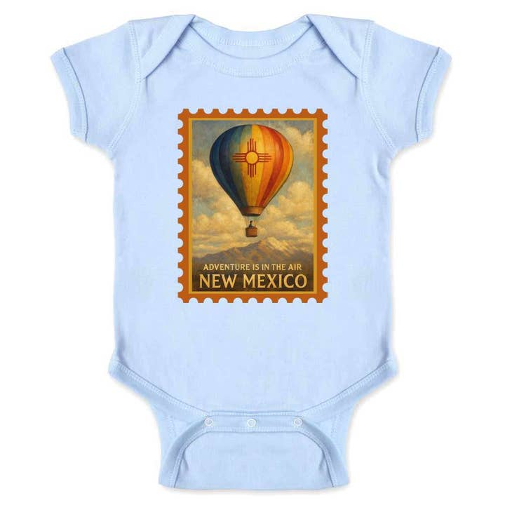 Aventures aériennes au Nouveau-Mexique Body bébé montgolfière pour la vente par Pop Threads