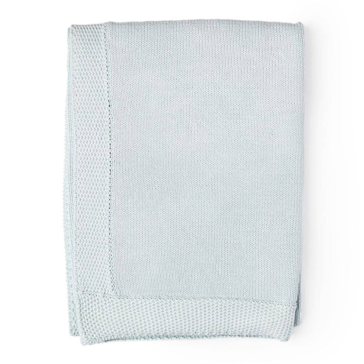 Rose Textiles - Wholesale Bedding Blanket - Kids & Baby - Blue Knit Blanket with Border1