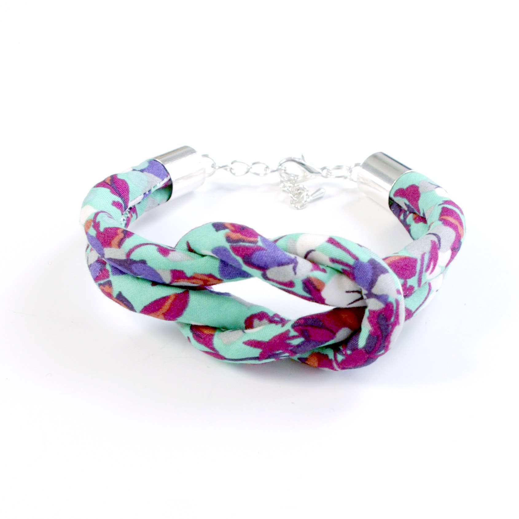 Bunny Bosworth – wholesale Woven/braided bracelet – Reef Knot Liberty Fabric Bracelet - Hot House Blooms1