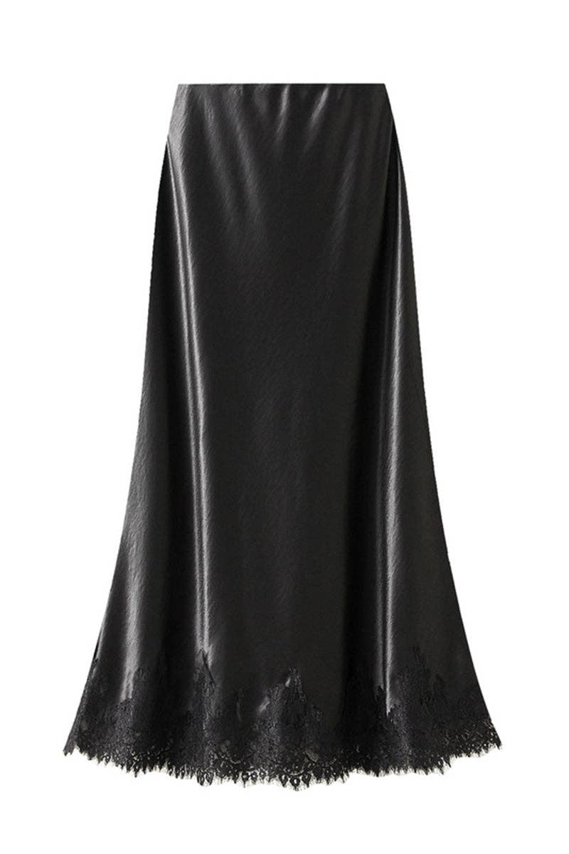 Mccolin - Wholesale Skirt - Women's - Elegant Lace-Trim Skirt1