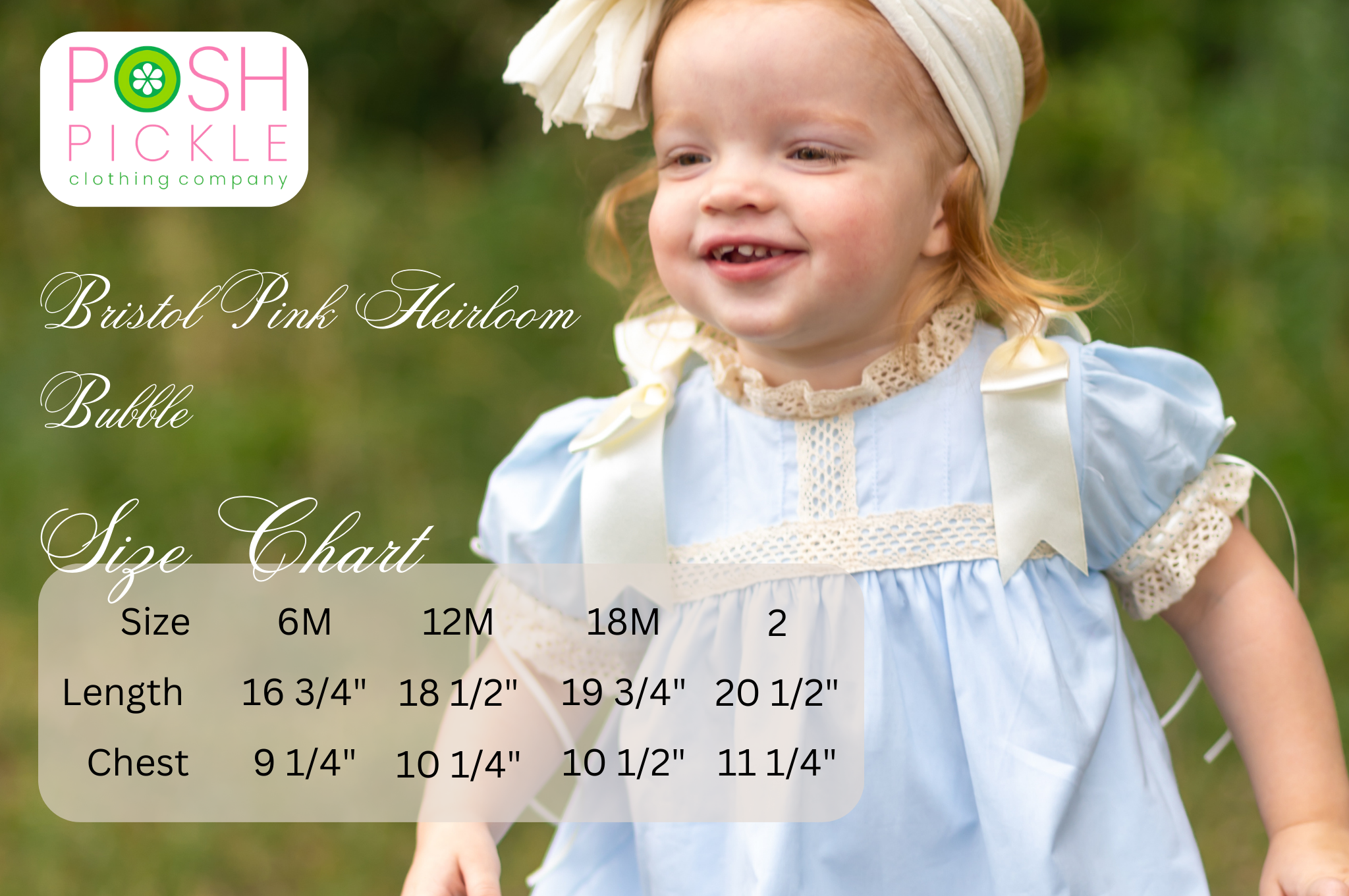 Posh Pickle – Engroshandel Bodysuit - Baby – Bristol Blå Arvestykke Boble6