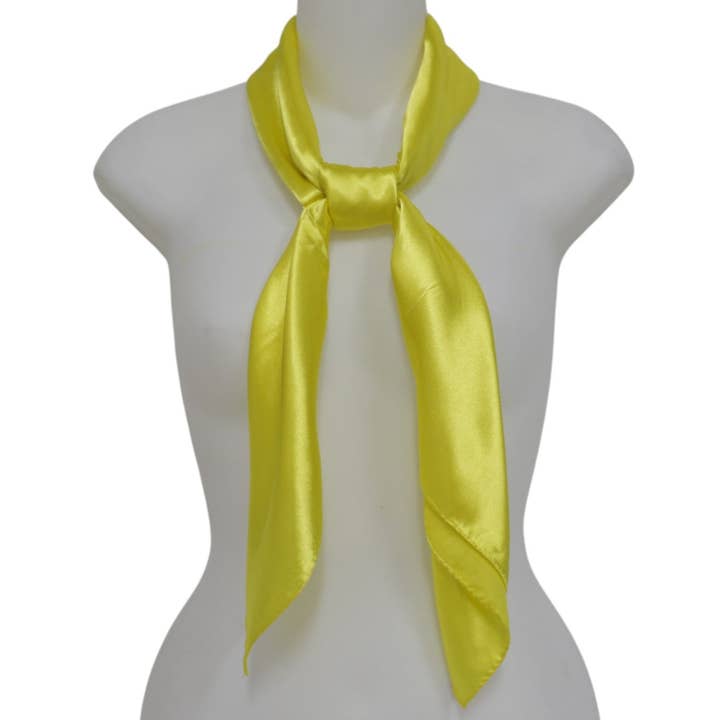 TAPA fashion - Wholesale Scarf – Women's - Satin Scarf Plain ST327B (12PC)6
