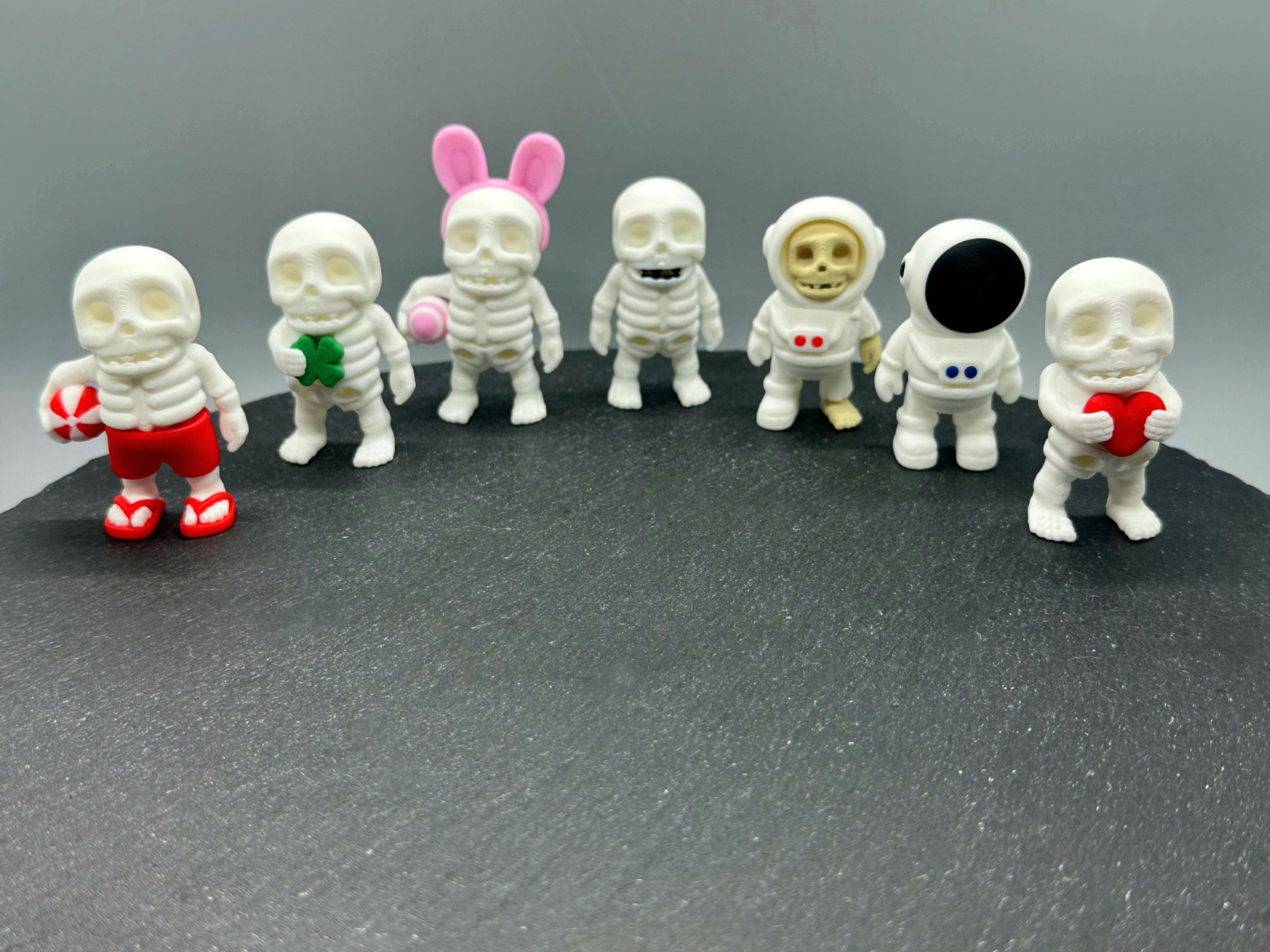 3DHotShop - Wholesale Decoratief beeldje - Gelede Mini Skeletten0