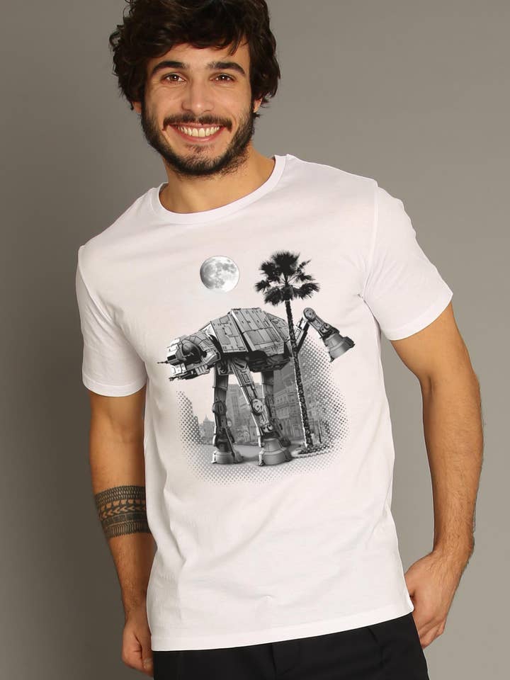 Ata Pee Time Men's White T-shirt for wholesale by Wooop