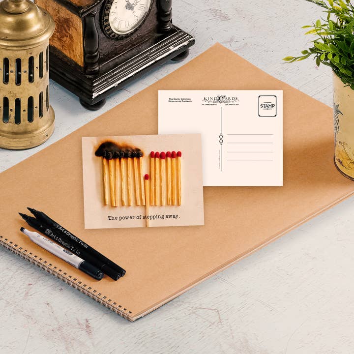 The Power Of Stepping Away Encouragement Postcard for wholesale by Life of the Kind