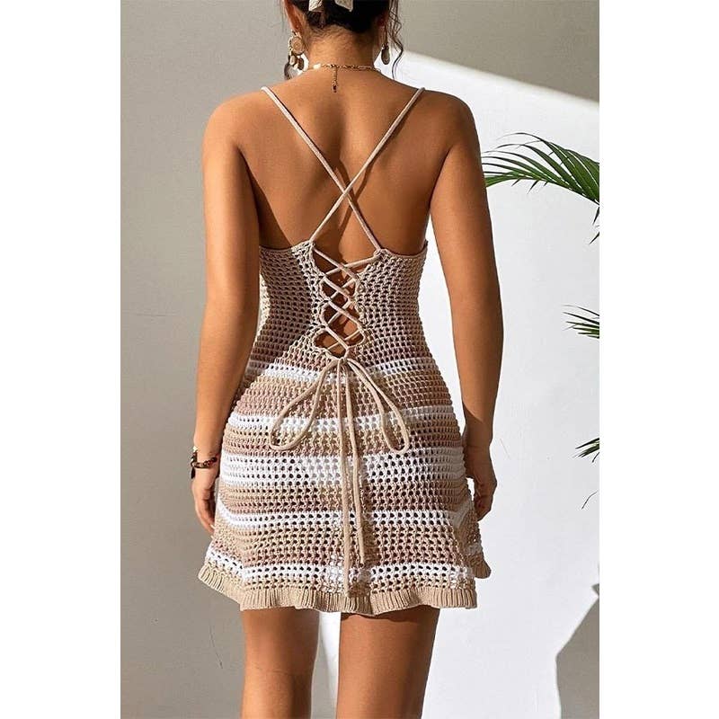 Paperdoll - Wholesale Swim Cover Up - Women's - Women Sexy Cutout Beach Dress 6