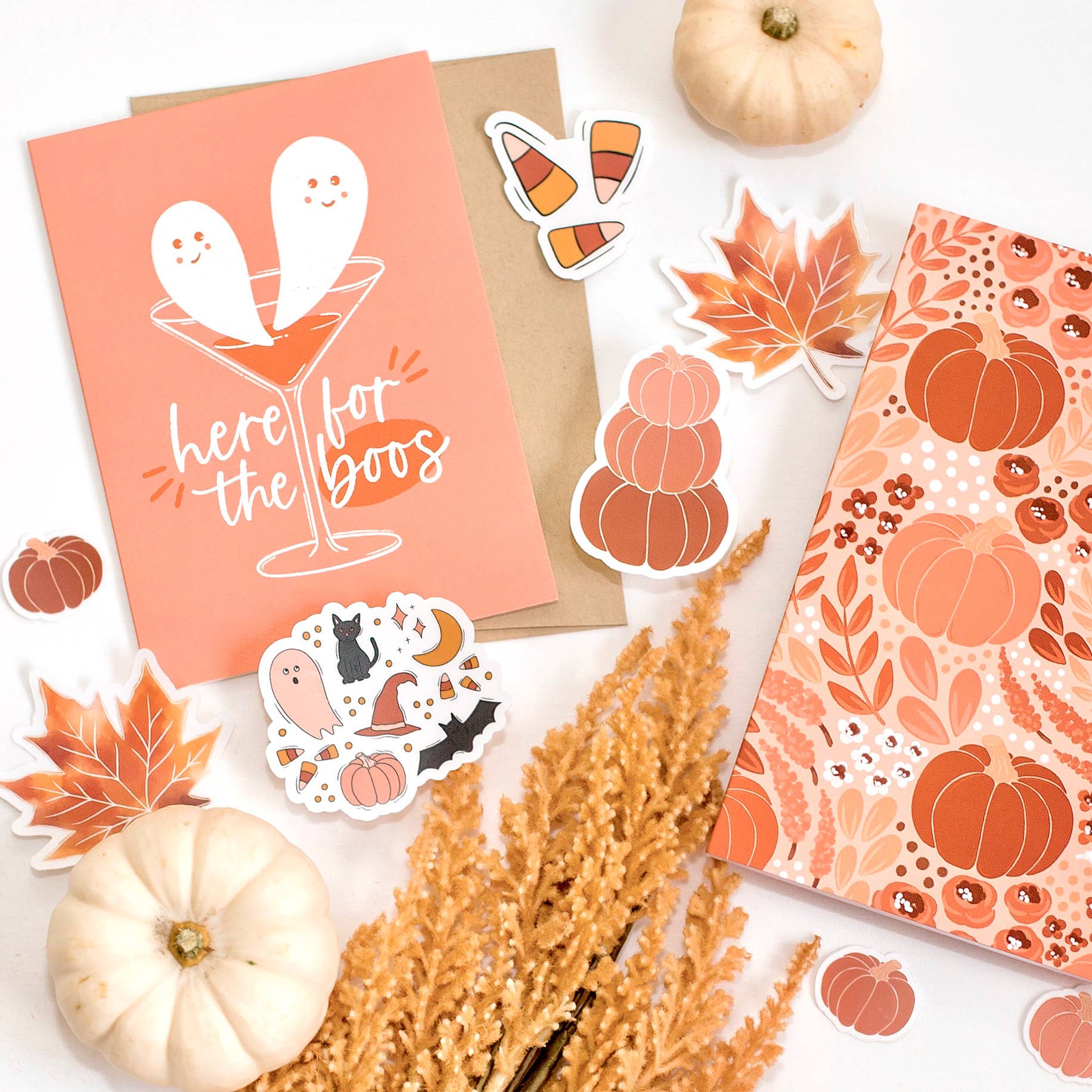 Elyse Breanne Design - Wholesale Sticker - Heldere Halloween Favorieten Sticker, 3x3 in. | Herfst2