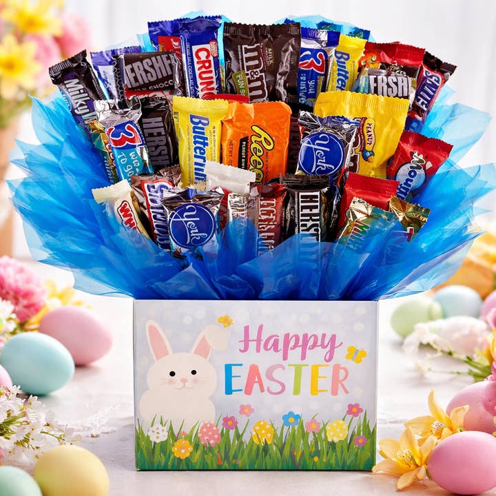 Easter Bunny Gift Box - Chocolate Candy Bouquet for wholesale by So Sweet of You