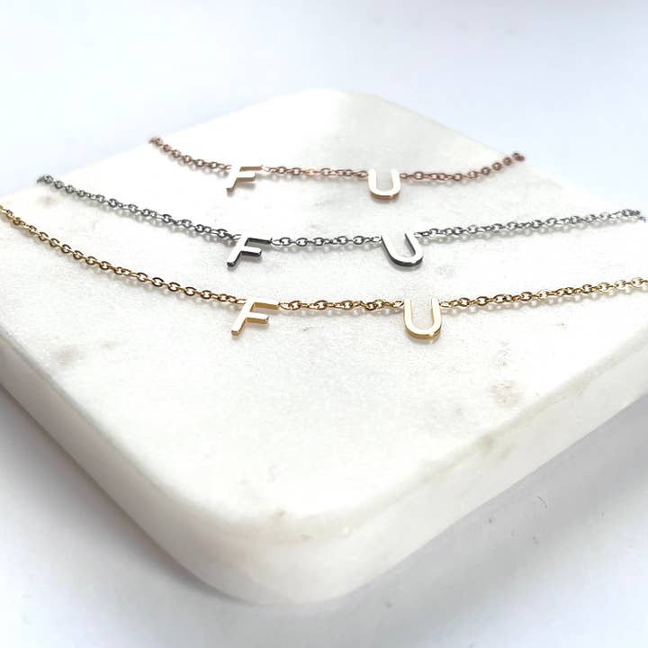 Royce and Oak - Wholesale Pendant/Charm Necklace - F U Necklace4