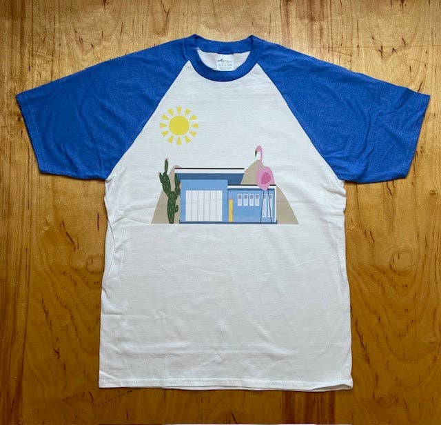 Astro Bettie - Venta al por mayor Camiseta serigrafiada - Mujer - Camiseta raglán Welcome Home Desert Oasis