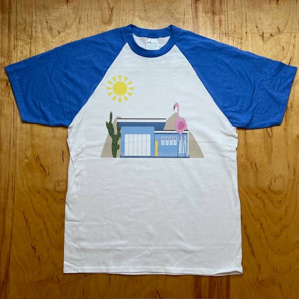 Astro Bettie - Venta al por mayor Camiseta serigrafiada - Mujer - Camiseta raglán Welcome Home Desert Oasis0