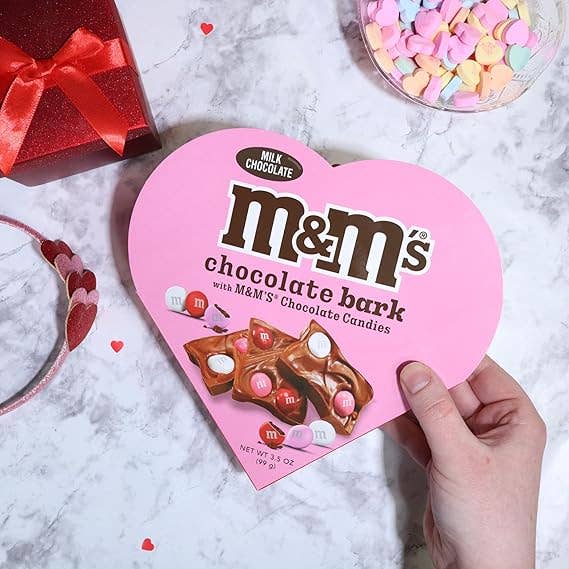 I Got Your Candy - Wholesale Chocolate Box - M&M's Bark Valentine's Day Heart Box 3.5oz - 6ct
