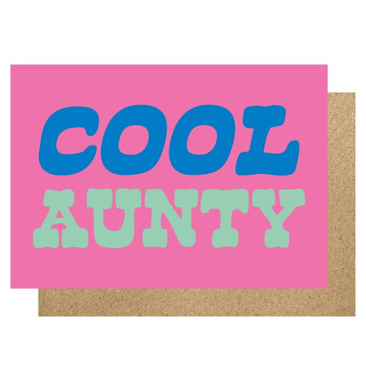 Cool Aunty card for wholesale by Lucky Ink