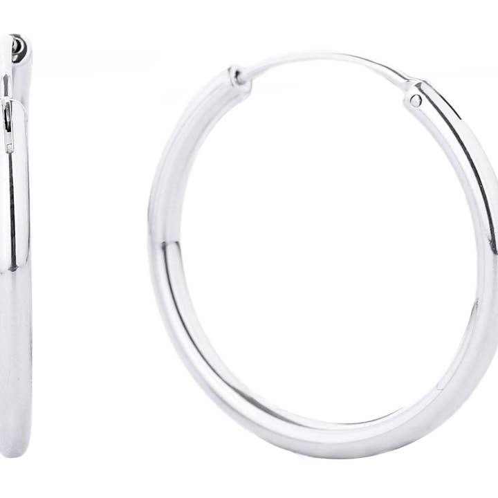 MiMi Wholesale - Wholesale Hoop Earrings - 14K Gold Metal Endless Hoop Earrings