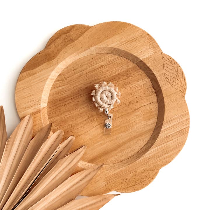 Meraki The Studio Co. - Wholesale Badge Accessory - Unisex - Macrame Badge Reel | Retractable ID + Name Card Holder7