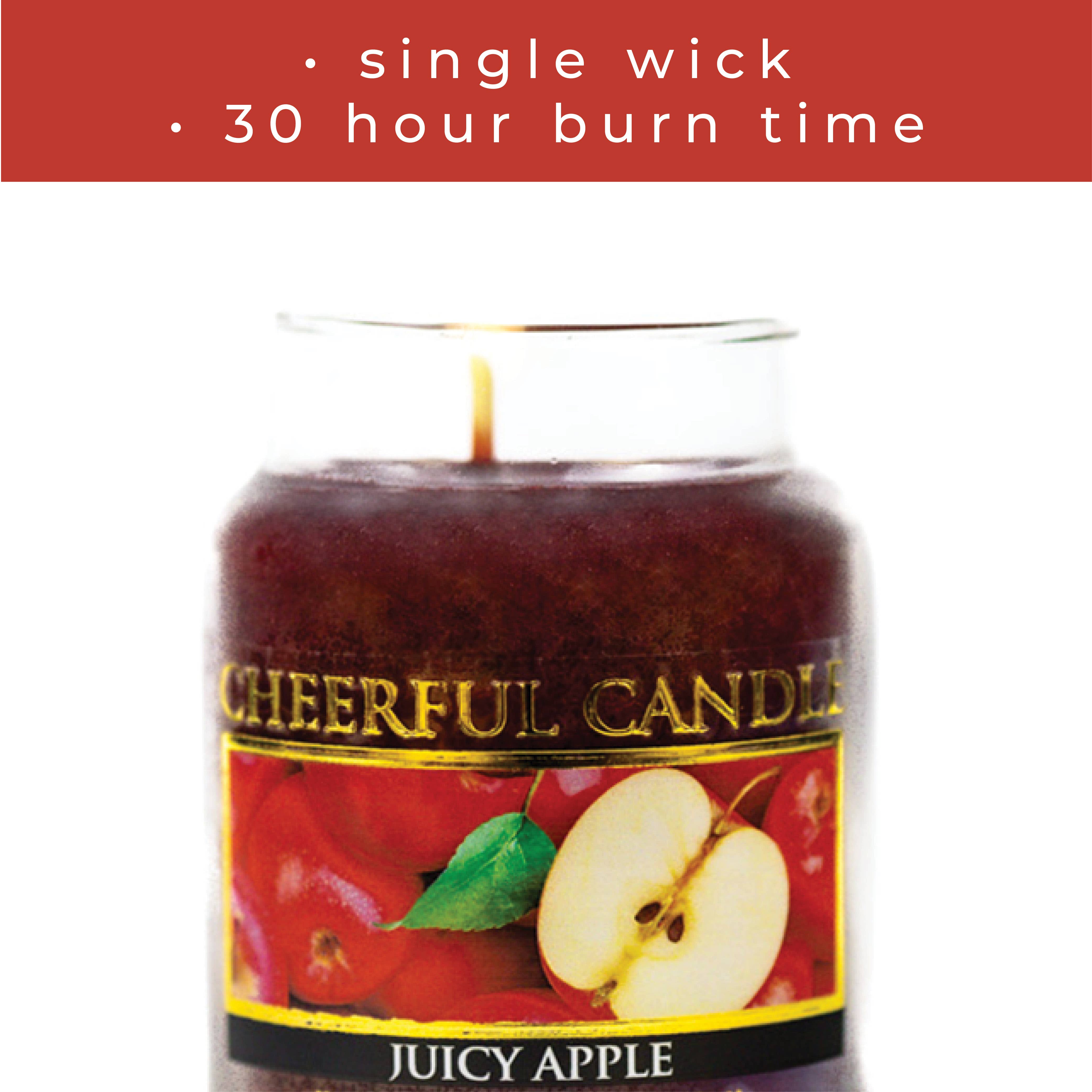 A Cheerful Giver – wholesale Jar/filled candle – Cheerful Candle (6oz.) – Juicy Apple3