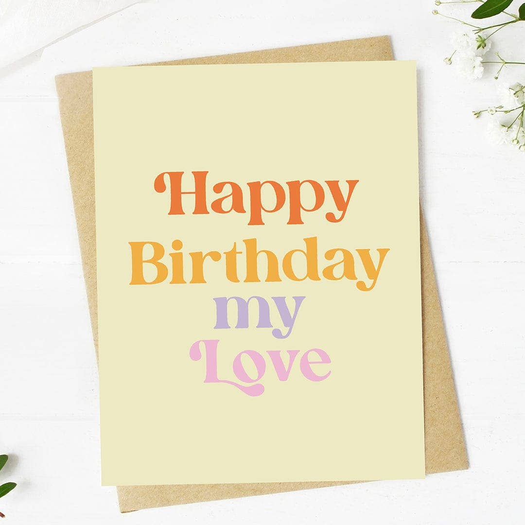 Big Moods - Wholesale Birthday Card - "Happy Birthday My Love" Greeting Card3