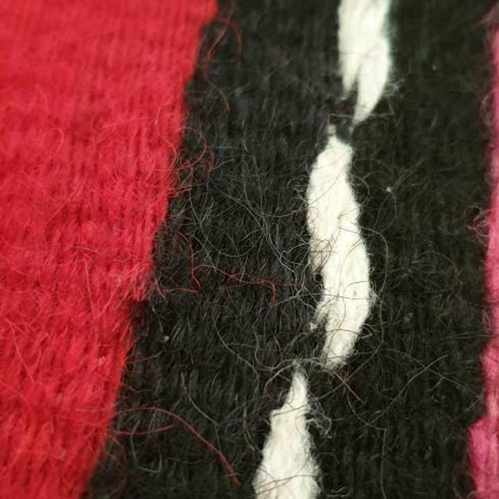 MADE WITH LOVE RO SRL – wholesale Runner rug – Red wool runner with stripes, handwoven, Romania