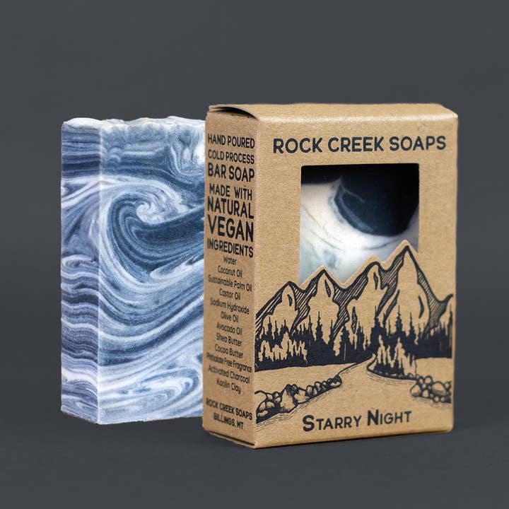 Rock Creek Soaps - Wholesale Bar Soap - Starry Night Bar Soap: Vanilla, Sandalwood & Currants