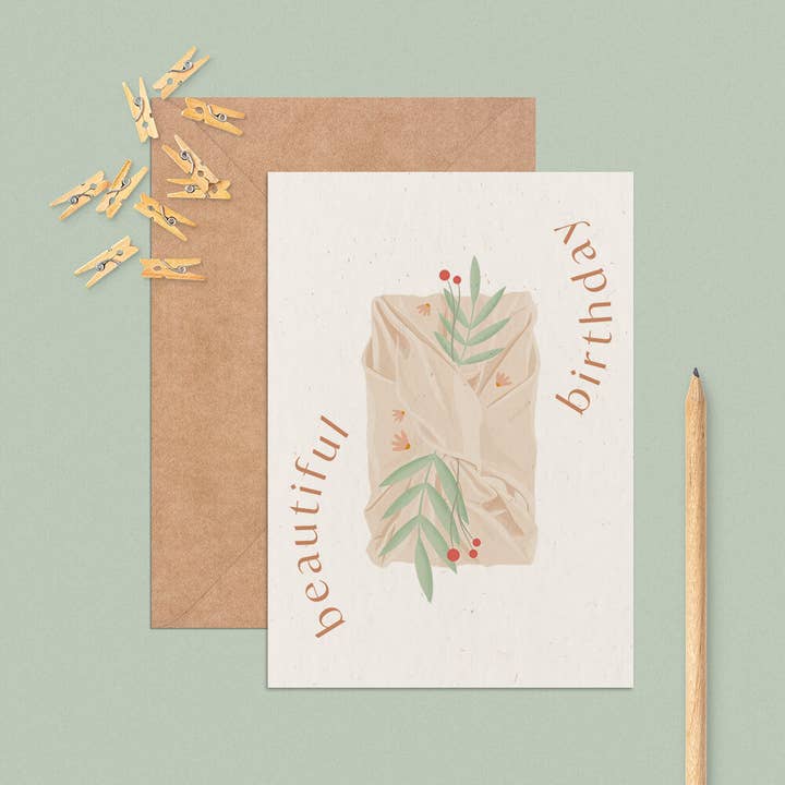 Vacker födelsedag • A6 födelsedagskort för wholesale av VictoriaSlowDesign