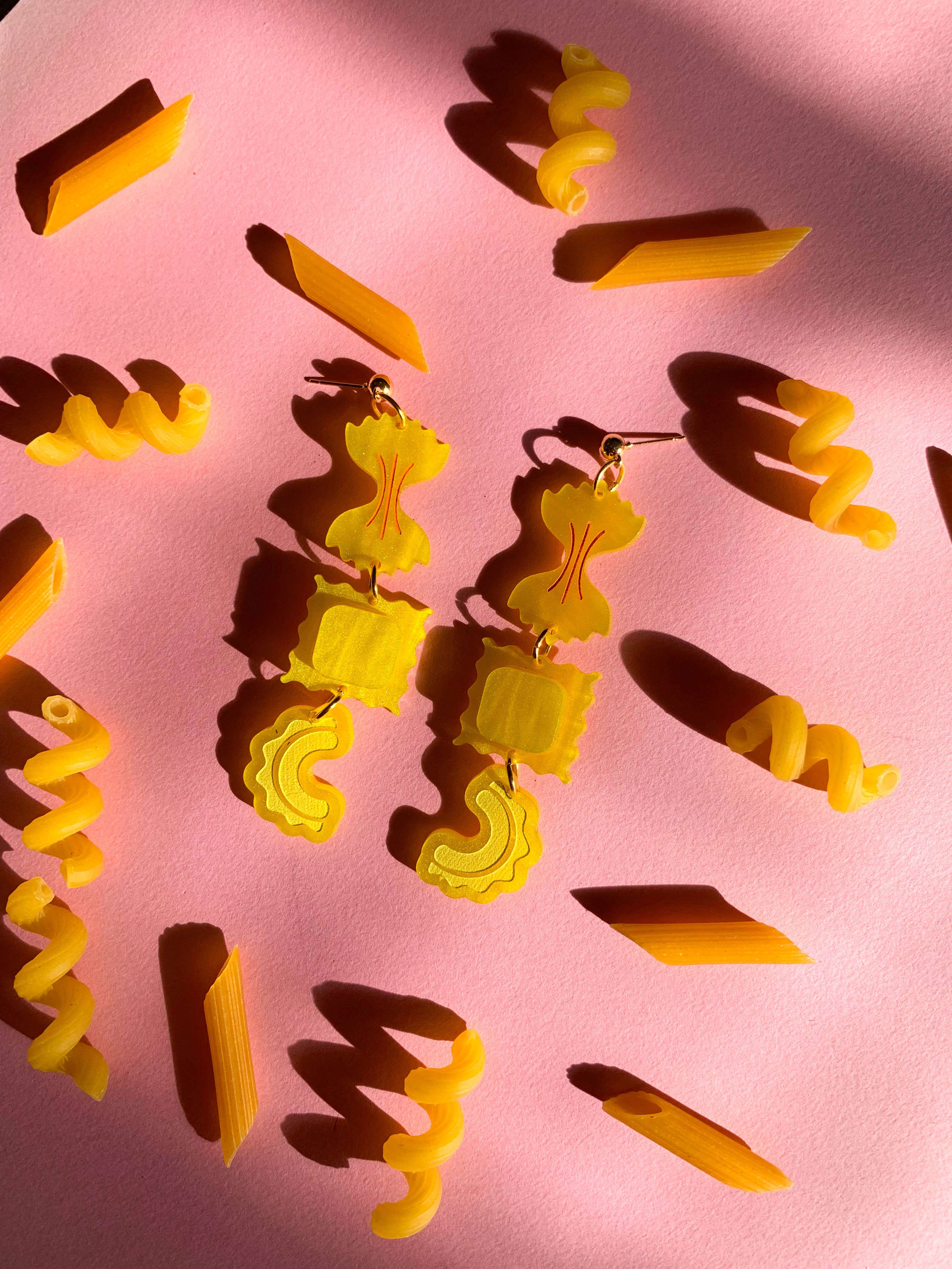 No Guts No Glory Jewelry + Co - Wholesale Dangle Earrings - Pasta Trio Earrings1